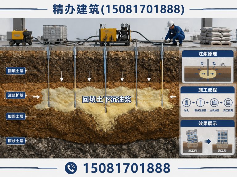 鸡泽县路基沉降注浆加固展示图